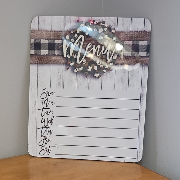 Rustic Weekly Menu Board - Picture 1 of 1